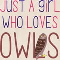 thumbnail image 2 of CafePress - Just A Girl Who Loves Owls Cute De - Unisex Canvas Tote Bag, Beige, 1-Piece, 2 of 6