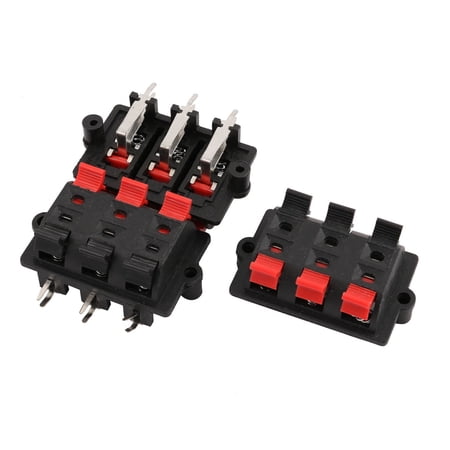3Pcs WP6-3 6 Terminal 6 Position Spring Loaded Push Speaker Socket Connector price history on PriceWatchPro