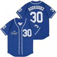 thumbnail image 1 of LS Baseball Jerseys THE Sandlot 30 ROORIGUEZ Jersey All Stitched Blue Throwback, 1 of 7