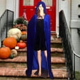 thumbnail image 3 of Capa Larga con Capucha Perfecl para Cosplay de Halloween Azul, 3 of 7
