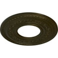 thumbnail image 3 of 29 3/8"OD x 11 5/8"ID x 1 1/8"P Anthony Ceiling Medallion (Fits Canopies up to 11 5/8"), Hand-Painted Green Gold, 3 of 6