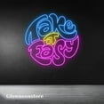 thumbnail image 2 of Glowneon Take It Easy Neon Sign, Take It Easy Led Sign, Take It Easy Led Light, 2 of 4