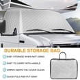 thumbnail image 2 of RV Windshield Cover Compatible with Class C Ford E450 1997-2025 Motorhome,Windshield Cover for Ice and Snow RV Front Window Sunshade Cover UV Block 4, 2 of 7