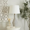 thumbnail image 2 of DecMode 30" Gray Table Lamp with White Microfiber Shade, 2 of 10