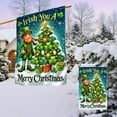 thumbnail image 3 of FLAGWIX Irish Christmas Leprechaun Shamrock Christmas Tree Irish You A Merry Christmas Flag MLN4243F Garden Flag 11.5" x 17.5" - Decorative Indoor Outdoor Flag, 3 of 5