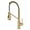 Brushed Brass, variant on Kraus Kpf-1617 Coda 1.8 GPM Single Hole Pre-Rinse Kitchen Faucet - Black