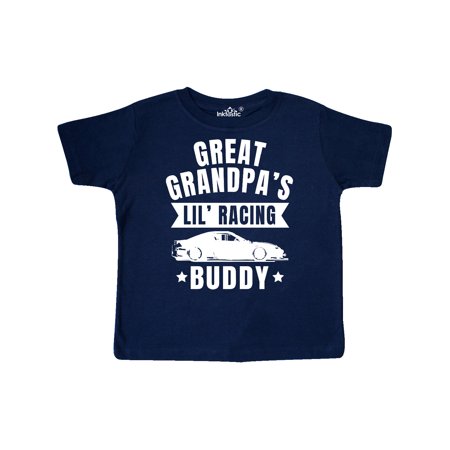 

Inktastic Great Grandpas Lil Racing Buddy Gift Toddler Boy or Toddler Girl T-Shirt