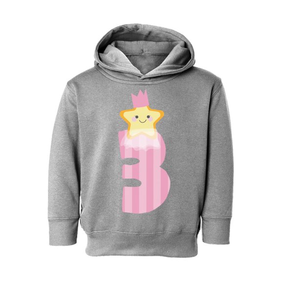 Awkward Styles 3rd Birthday Girl Toddler Hoodie Little Star Fleece Hooded Sweatshirt for Kids