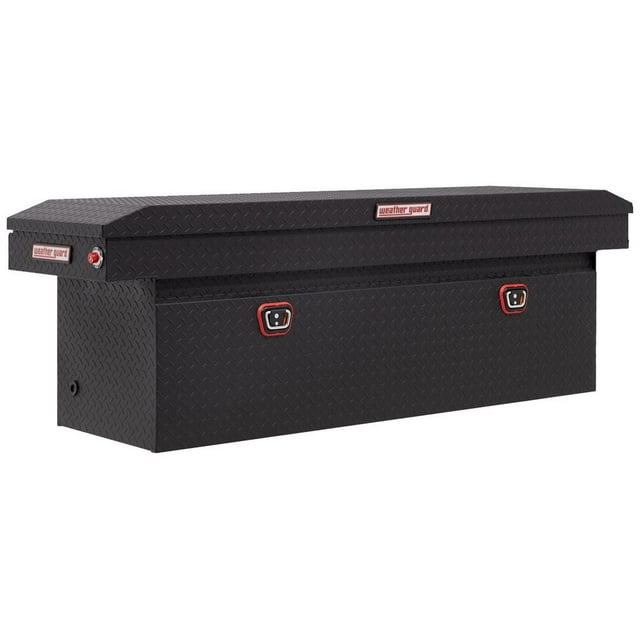 Weather Guard Boîte à Outils 123-52-04 Crossover; Couvercle Unique; Revêtu de Poudre; Noir Mat Texturé; Aluminium; Capacité de 15 Pieds Cubes