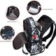 thumbnail image 4 of Mochila para hombre, mochila para estudiantes de secundaria, mochila para computadora, resistente al desgaste y con reducción de carga, luminosa, 4 of 5