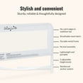 thumbnail image 4 of Dream on Me Adjustable Toddler Bed Rail, White Mesh, 4 of 6