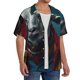 thumbnail image 2 of Fotbe Surrealist Goat Camisa Estampada de Manga Corta para Hombre, Casual de Verano, Estilo Playero, Sin Arrugas-X-Large, 2 of 5