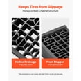 thumbnail image 4 of KFFKFF Car Ramps, Set of 2 with 20,000 lbs Capacity, 2.56-inch Lift, Portable Low-Profile Design for Garage Maintenance and Oil Changes, Durable for Low-Chassis Vehicles and Jack Support, 4 of 9