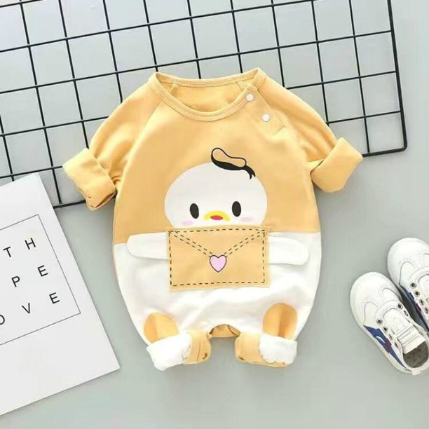 Monos para recién nacidos Unisex Caballero otoño mamelucos de manga larga ropa de bebé de algodón para niños niñas trajes Infantil disfraz 3-18M9M Gao Jinjia LED
