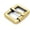 Brushed Brass, variant on Single Prong Roller Belt Buckles Square Metal Strap Belt Loop Buckle 4 pcs SCRR (1 Inch, Matte Black)