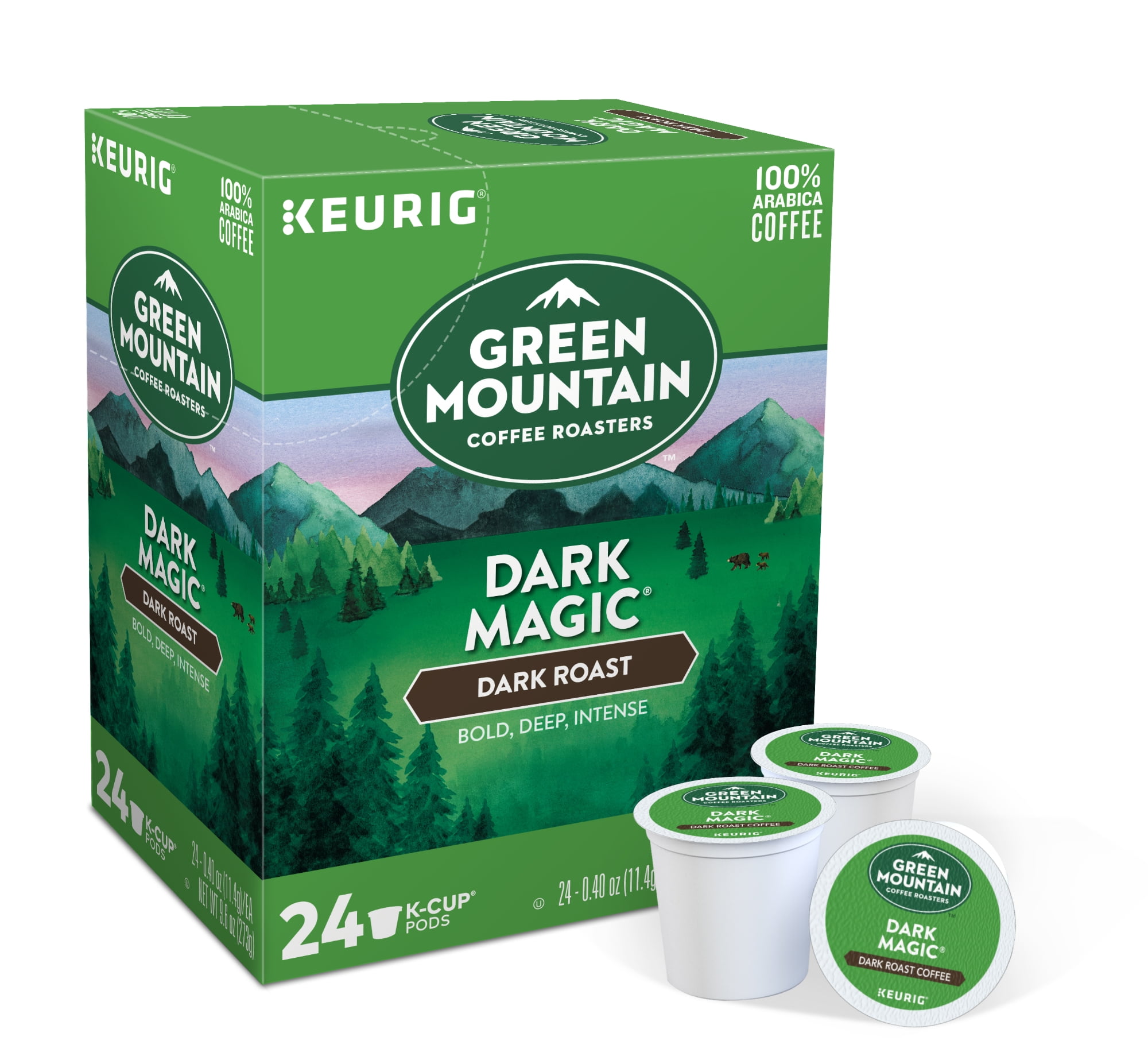 Green Mountain Coffee Dark Magic KCup Pods, Dark Roast, 24 Count for Keurig Brewers Walmart