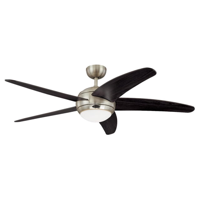 Westinghouse Bendan 52" Indoor Ceiling Fan with Dimmable LED Light Fixture - Satin Chrome