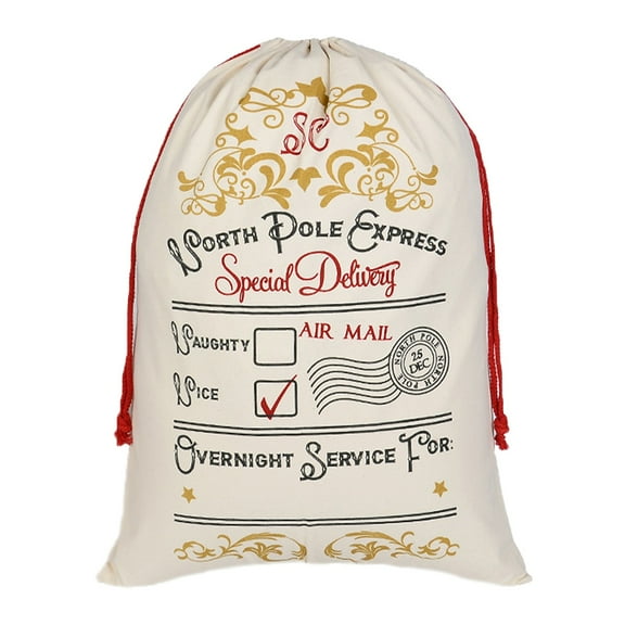 Christmas Bags For Gifts, Canvas Christmas Gift Bag, Christmas Bags Santa Sacks Canvas Bags For Gifts 27.6"x20"