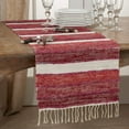 thumbnail image 4 of Fennco Styles Woven Chindi Striped Fringe 100% Cotton Collection, 4 of 8