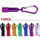 thumbnail image 2 of Mini linterna LED portátil de 14 piezas con llavero para senderismo al aire libre, camping, viajes, ciclismo (7 colores), 2 of 5
