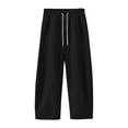 thumbnail image 3 of Zylarhe Women's Pants Women's Casual Sweatpants High Waisted Wide Leg Baggy Joggers with Pockets Drawstring Comfortable Pants for Everyday Wear, 3 of 5