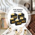 thumbnail image 6 of 5 Senses  Bags for Him Her with Labels,Sight Smell  Taste Sound  Bags with Ribbon Handle,Tissue Paper,Greeting Card for Birthday,Wedding,Christmas,Valentine's Day (Black small, 9.8 x 6.7 x 3.1 Inch), 6 of 6