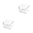 thumbnail image 3 of Organizador de almacenamiento Advancent transparente caja cuadrada S 2Conjunto, 3 of 6