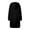 Black, variant on Lixiuxyad Winter Warm Outwear Plus Size Womens Hooded Coat Long Casual Jacket With Pockets Zip Up Outerwear Warm Winter Windproof Raincoat Trench Black