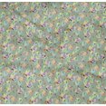 thumbnail image 4 of oneOone Organic Cotton Poplin Twill Fabric Brush Stroke & Fruits Printed Craft Fabric BTY 42 Inch Wide, 4 of 4