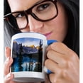 thumbnail image 2 of 3drose, Moraine Lake, Banff Np, Alberta, Canada, 11oz Two-tone Blue Mug, 2 of 6