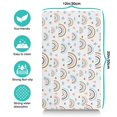 thumbnail image 5 of Boho Retro Floral Pet Feeding Mat-Abstract Art Pattern Absorbent Pet Placemat for Food and Water Bowl, with Waterproof Rubber Backing, Quick Dry Water Dispenser Mat for Dog and Cat (12"x20"), 5 of 7