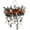 Orange, variant on Anvora Gothic White Wedding Arch Floral Swag 25.5 Inch, Halloween Hanging Artificial Flower Garland for Front Door, Reception Wall Party Backdrop Fireplace Wall Wedding Table Halloween Decor