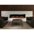 thumbnail image 2 of Litedeer Homes Electric Fireplace Insert ZEF78VA Litedeer Latitude II Wall Mounted Electric Fireplace with App, Amber 78 inch, 2 of 5