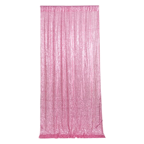 Sequin Backdrop Not See Through Thick Stain Background for Photography Glitter Curtain Party 120cm*240cm - Rose Pink