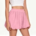 thumbnail image 2 of Jinhomg Kids Girls Elastic Waist Skort Cute Bubble Skirt Shorts with Pockets Solid Color Fashion Summer Sporty Skorts for Kids 4-15 Years, 2 of 7