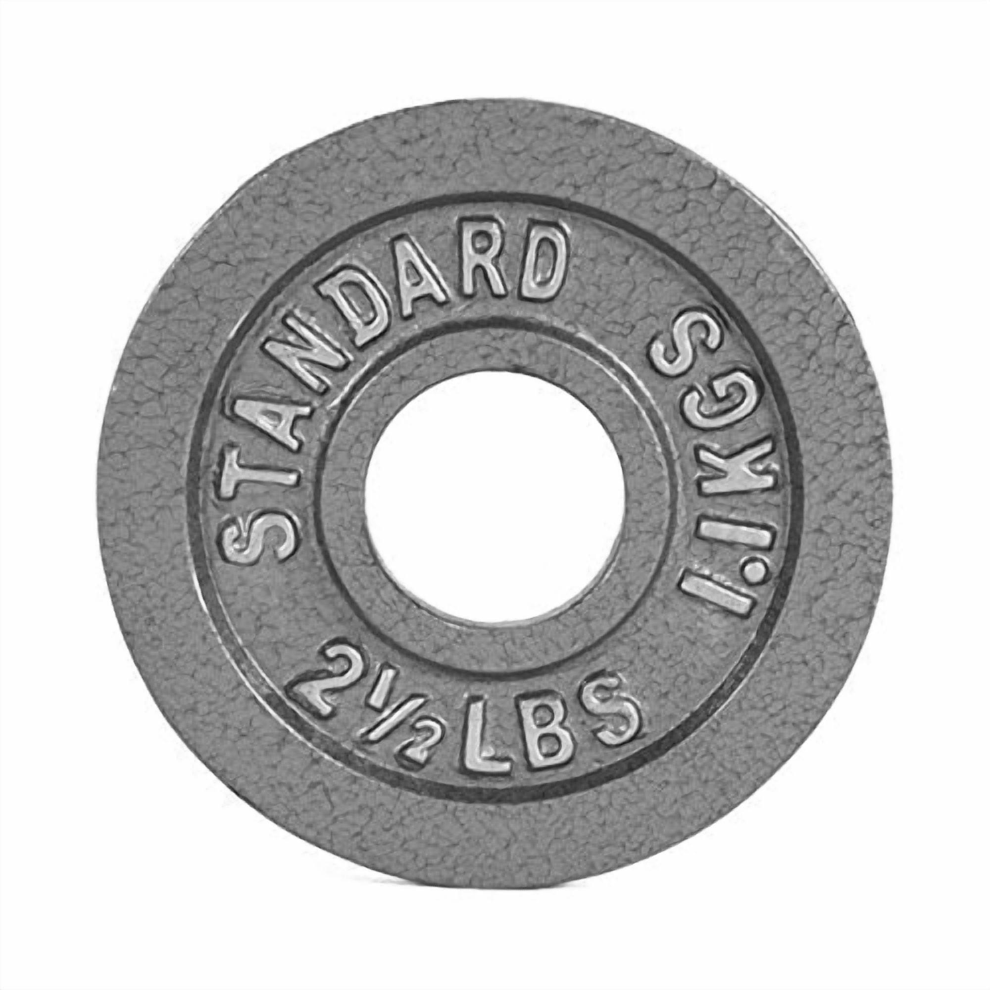CAP Barbell Plaque de poids olympique en fonte, gris, 2,5 lb - 45 lb