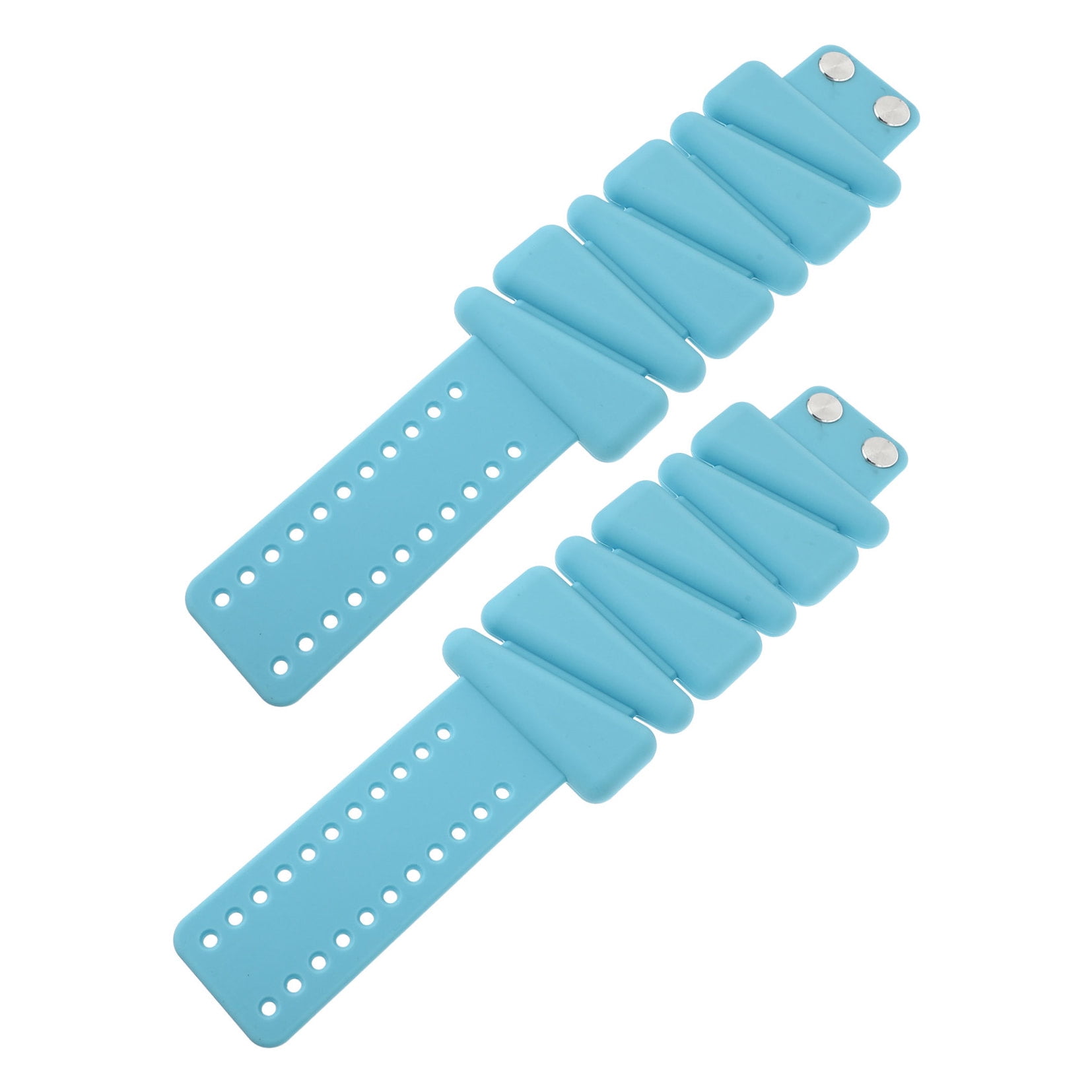 ETHZZLE 1Pair Blue Silicone Wristband Weights for Home Workouts Running Core Training