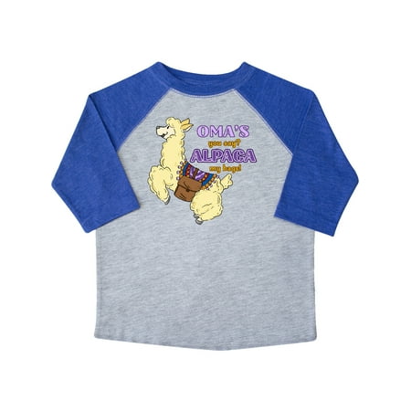 

Inktastic Oma s You Say ALPACA my Bags with Cute Jumping Alpaca Gift Toddler Boy or Toddler Girl T-Shirt