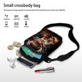 thumbnail image 7 of HELLHERO American Flag Deer Crossbody Sling Bags with Double Deck for Casual Use, 7 of 7
