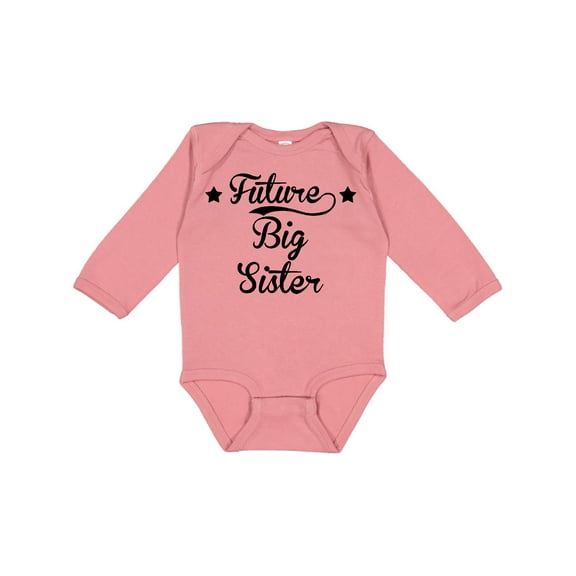 Inktastic Future Big Sister Girls Long Sleeve Baby Bodysuit