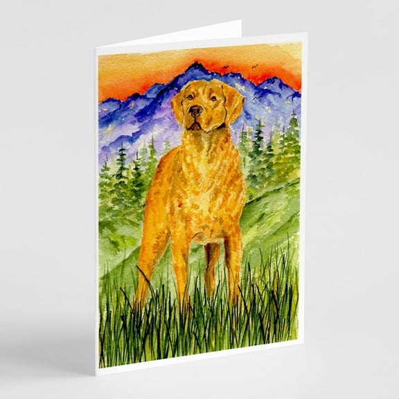 Chesapeake Bay Retriever Greeting Cards and Envelopes Pack of 8
