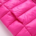thumbnail image 5 of ASDFVBKG Boys and Toddlers' Lightweight Water-Resistant Packable Puffer Jacket Hot Pink 12-13Y, 5 of 5