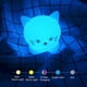 thumbnail image 4 of Luz nocturna para niños, luz LED recargable Tianhaixing para bebés con silicona suave, diseño de animalito y RGB multicolor, compatible con control remoto y táctil, regulable (gato), 4 of 5