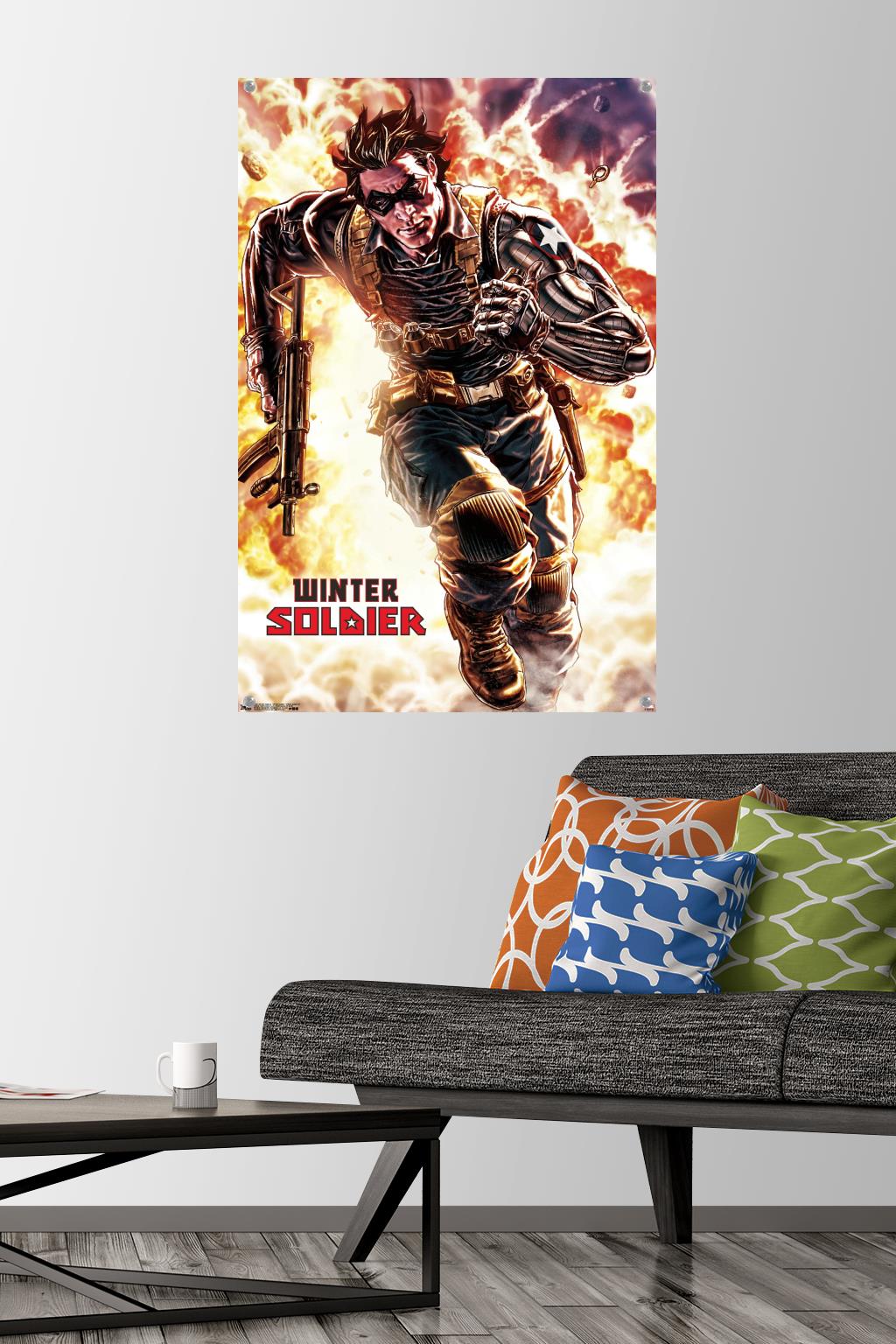 Marvel Comics - Winter Soldier - Winter Soldier #4 Wall Poster with Pushpins, 22.375" x 34"
