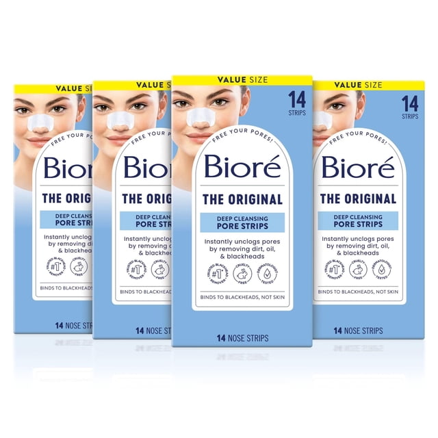 Biore Biore deep cleansing pore strips 14ct (4 pack), 56 Count
