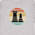 thumbnail image 4 of Inktastic Chess Player Retro Sunset Boys or Girls Long Sleeve Toddler T-Shirt, 4 of 5