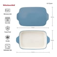 thumbnail image 2 of Gres vitrificado rectangular Baker KitchenAid, terciopelo azul, 2 of 5