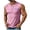 Pink, variant on Klisyaur Mens Tank with Pockets Sleeveless Crewneck Buttons Tops Workout Casual Summer Tshirts for Men