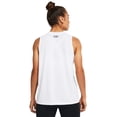 thumbnail image 2 of Camiseta sin mangas Under Armour Tech para mujer, blanco/negro, talla S, 2 of 4