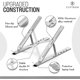 thumbnail image 3 of Soporte portátil plegable de aluminio para portátil | Soporte de escritorio con 6 niveles de ajuste de altura | Compatible con portátiles de 11/11,6/13,3/14/15/15,6 pulgadas, 3 of 5